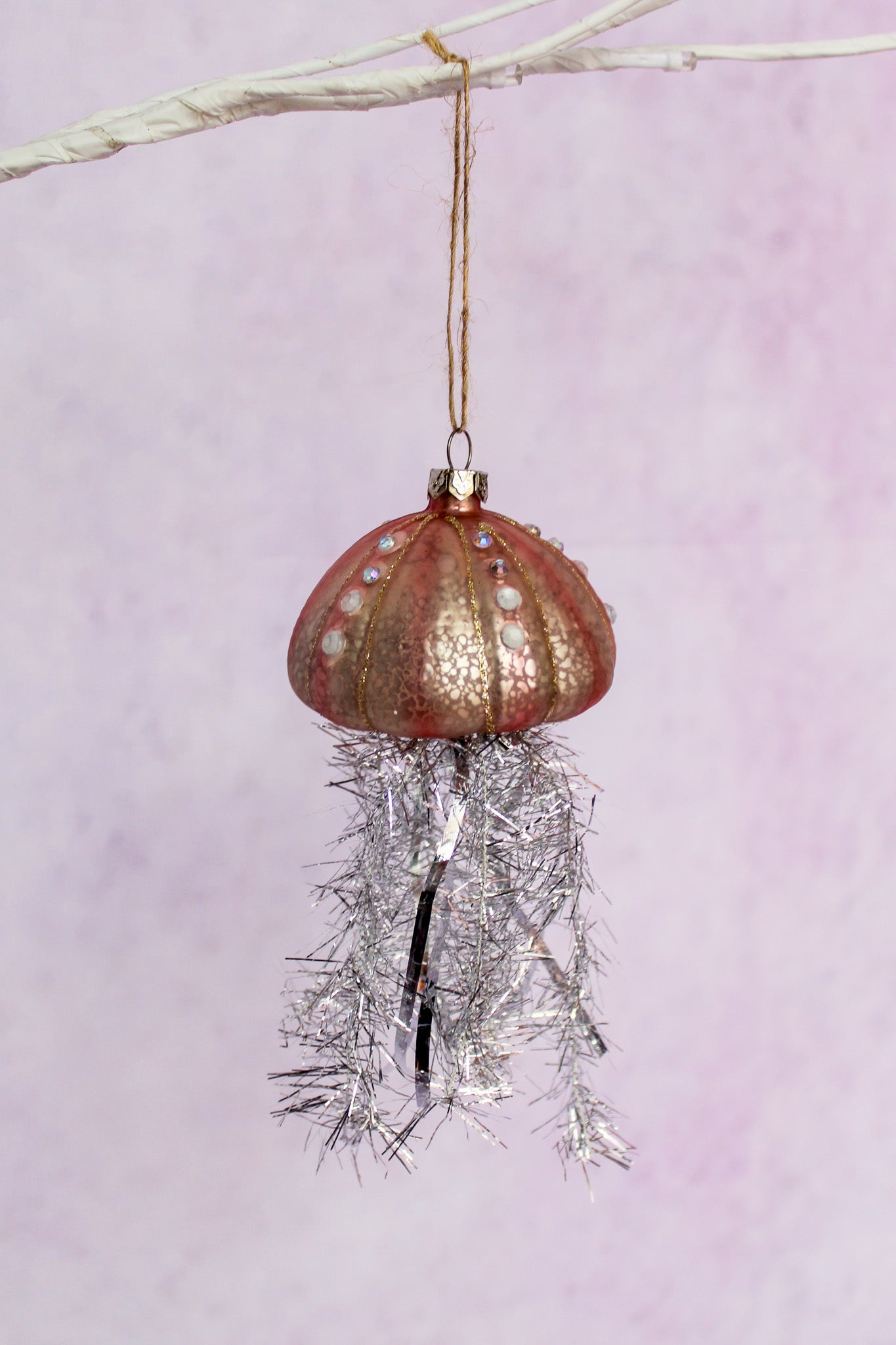 Tinsel Jellyfish Ornament