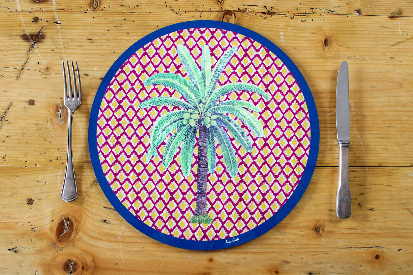Hima Palma Placemat - Yellow