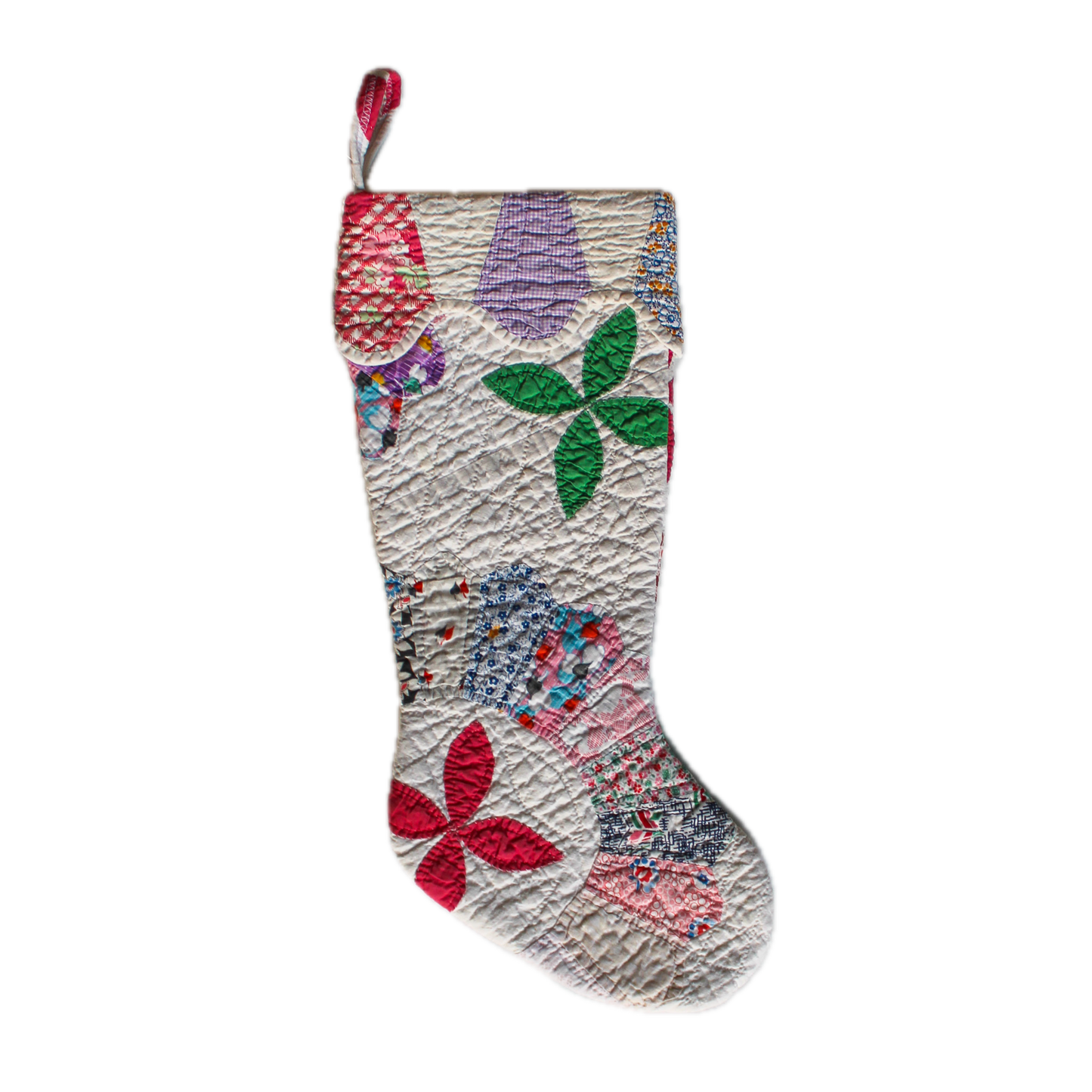 Vintage Quilt Stocking No. 1