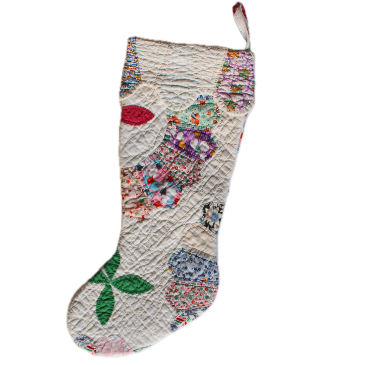 Vintage Quilt Stocking No. 1
