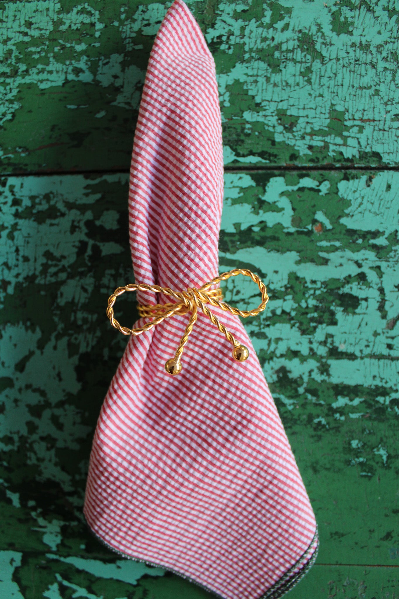 Gold Bow Napkin Rings - Set of 4
