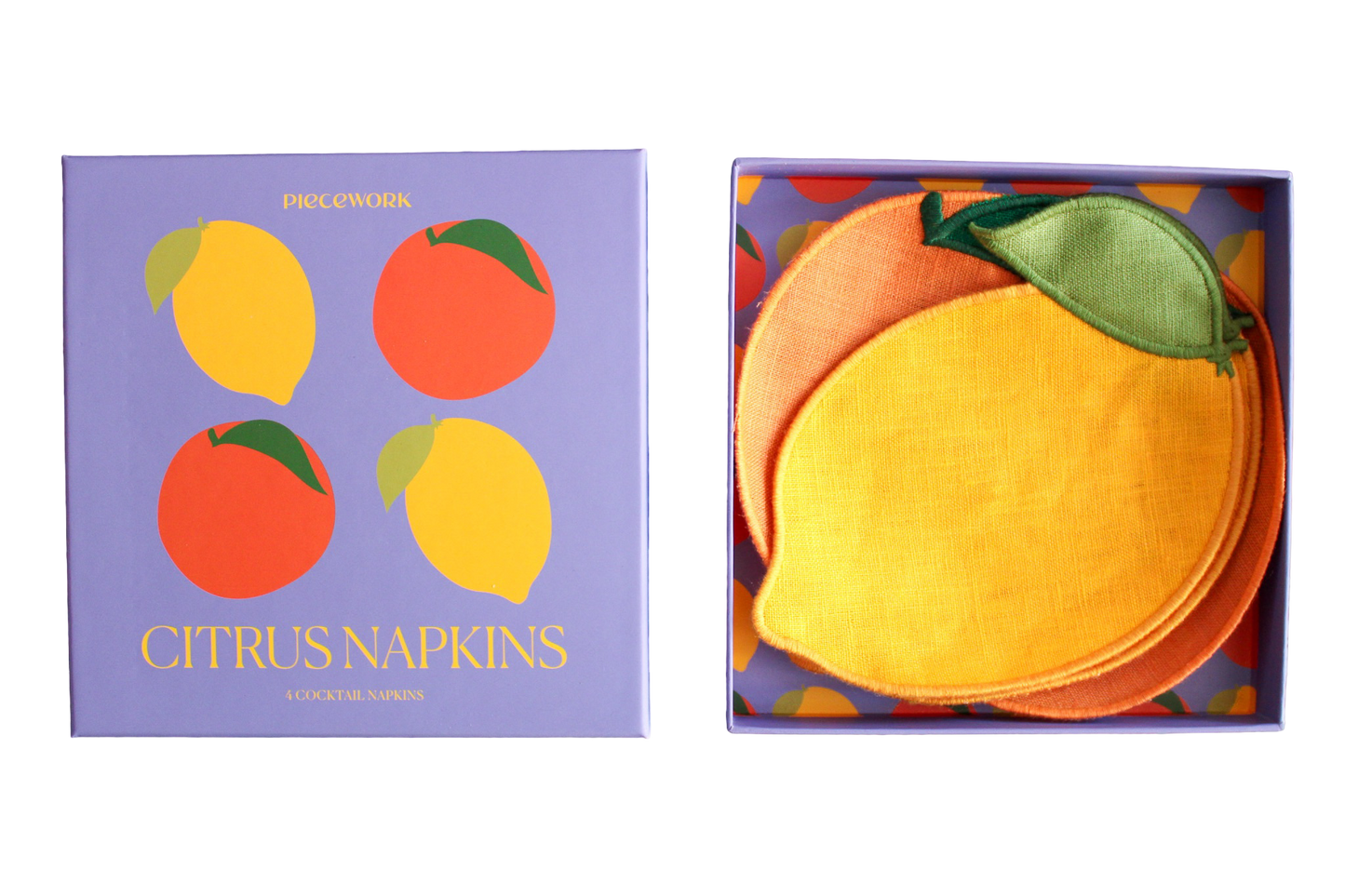 Citrus Cocktail Napkins - Set Of 4