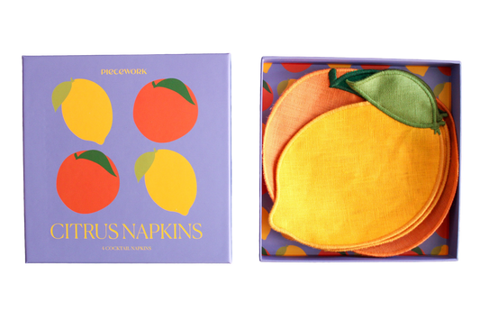 Citrus Cocktail Napkins - Set Of 4