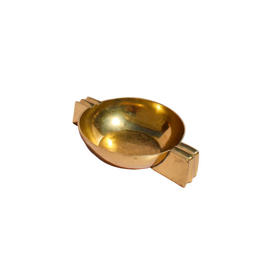 Brass Etched Geometric Ashtray