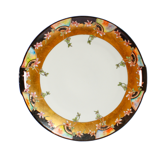 Tillowitz Black and Gold Rimmed Cutout Plate