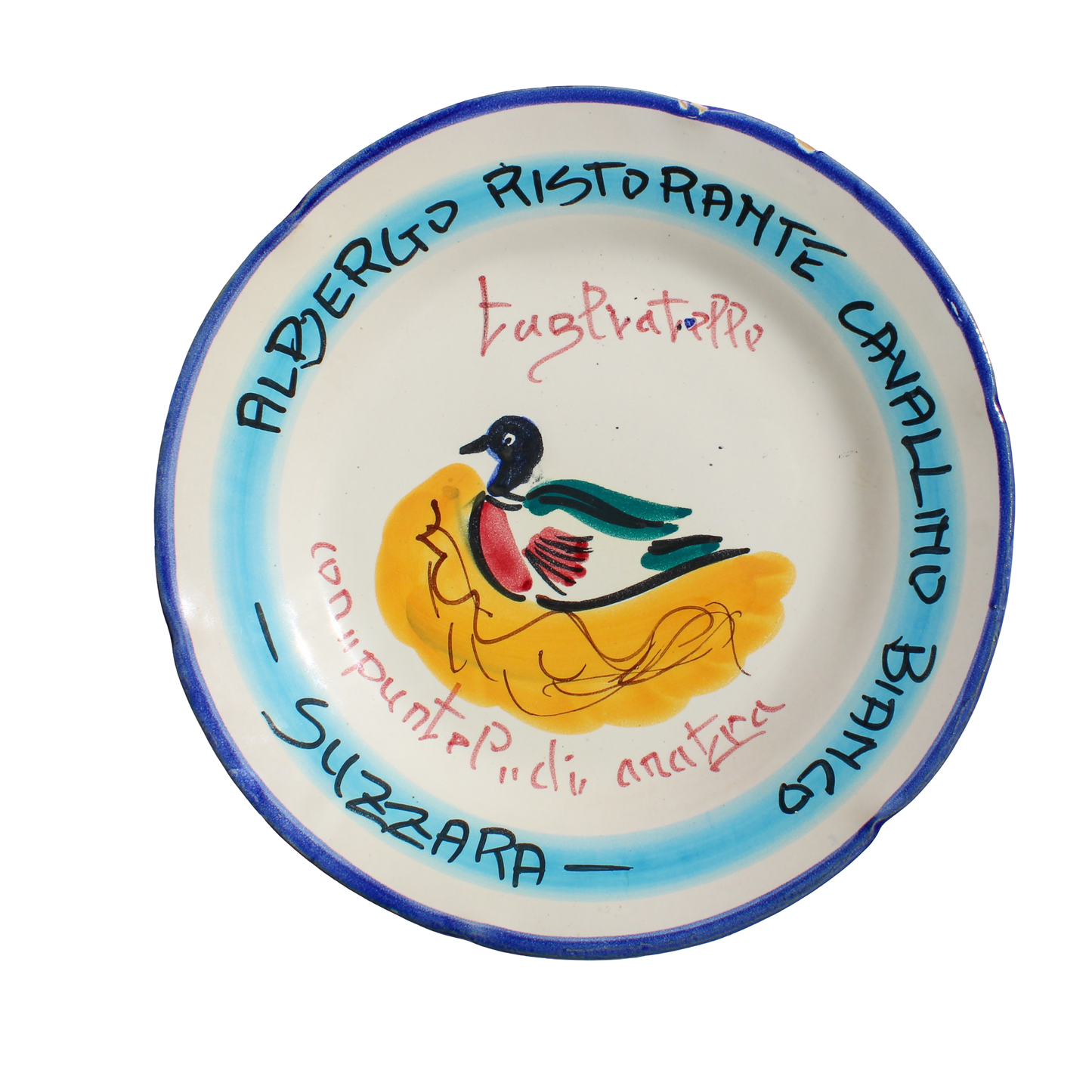 Buon Ricordo Plate - Cavallino Bianco (Duck)