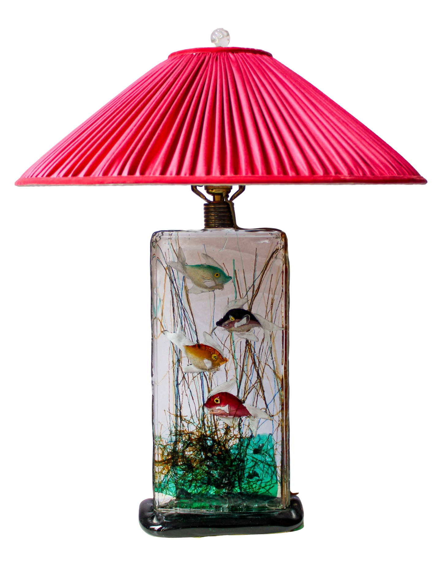 1950s Murano Glass Aquarium Lamp