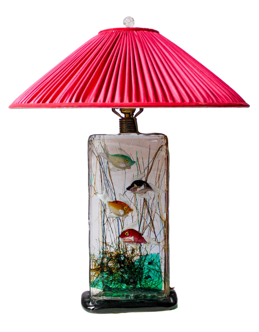 1950s Murano Glass Aquarium Lamp