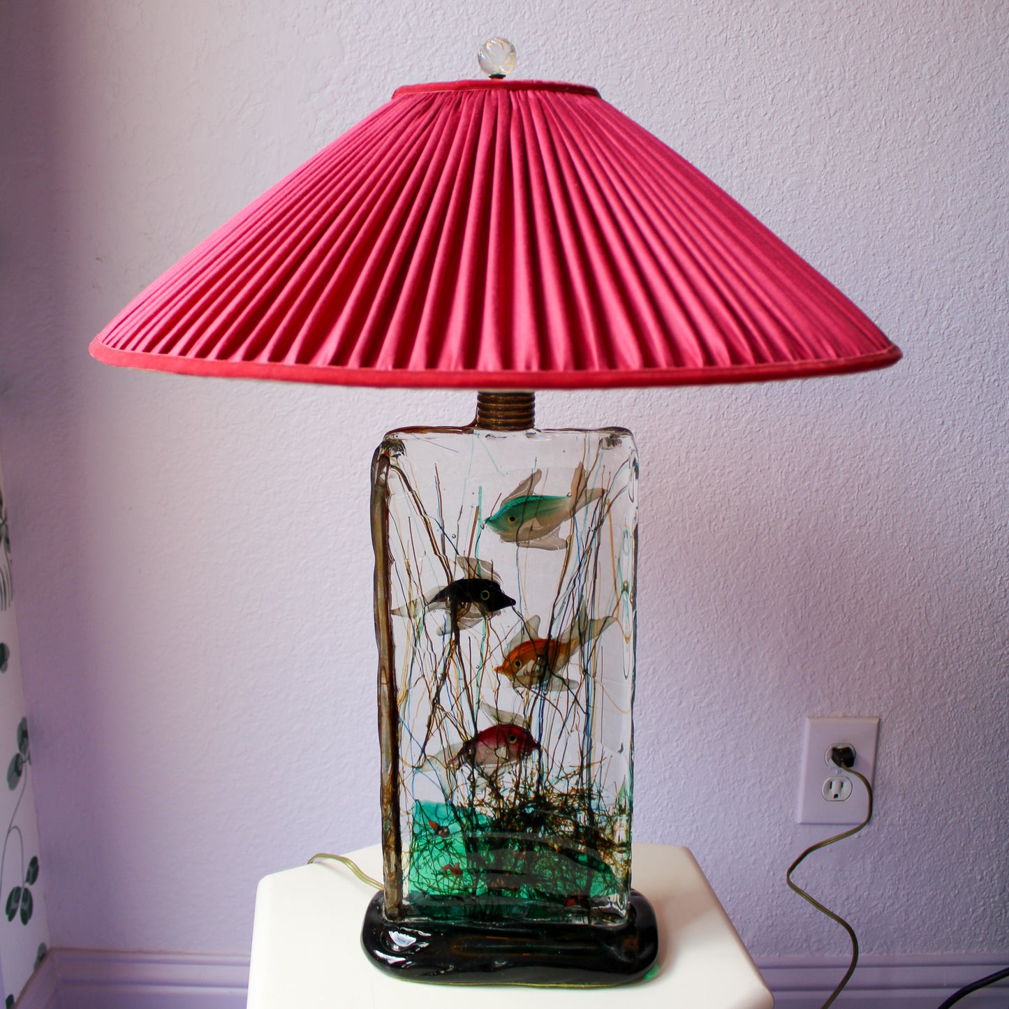 1950s Murano Glass Aquarium Lamp