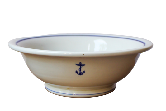 1940s U.S. Navy Fouled Anchor Serve Bowl