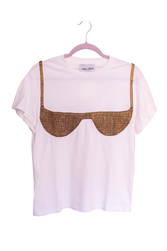 Florida Woman Appliqué Tee - Gold