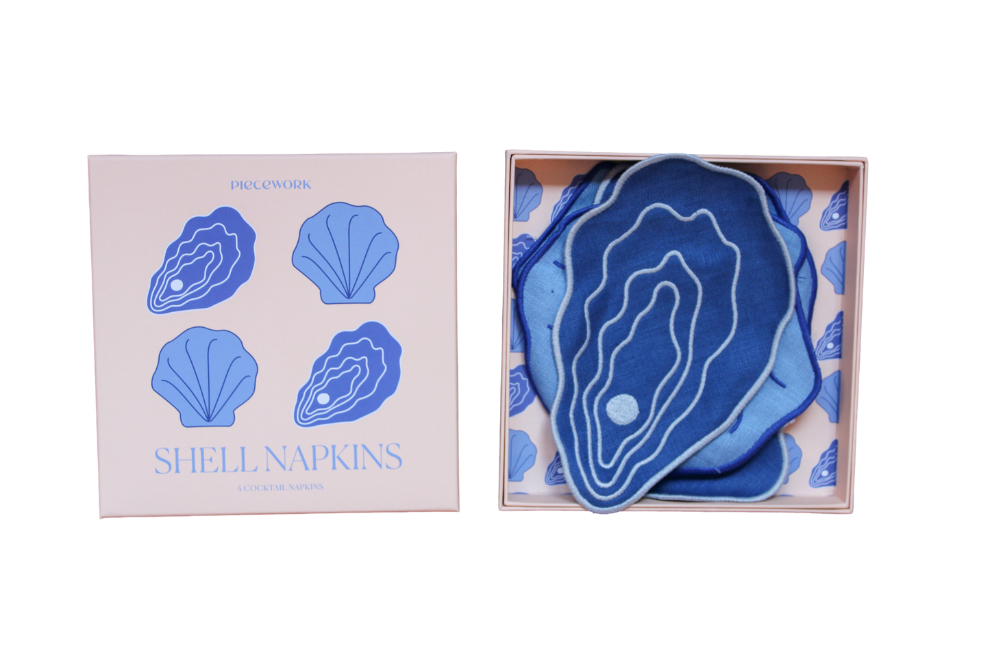 Shell Cocktail Napkins - Set Of 4