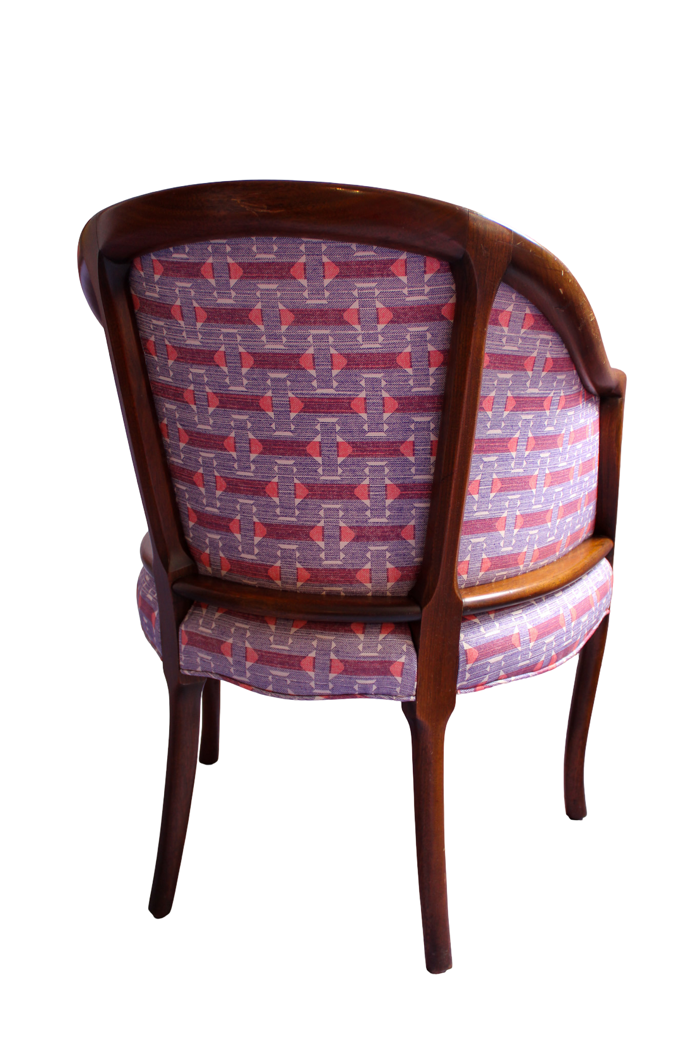 Vintage 1960s Kittinger Furniture Chair in Fermoie Sicily Fabric