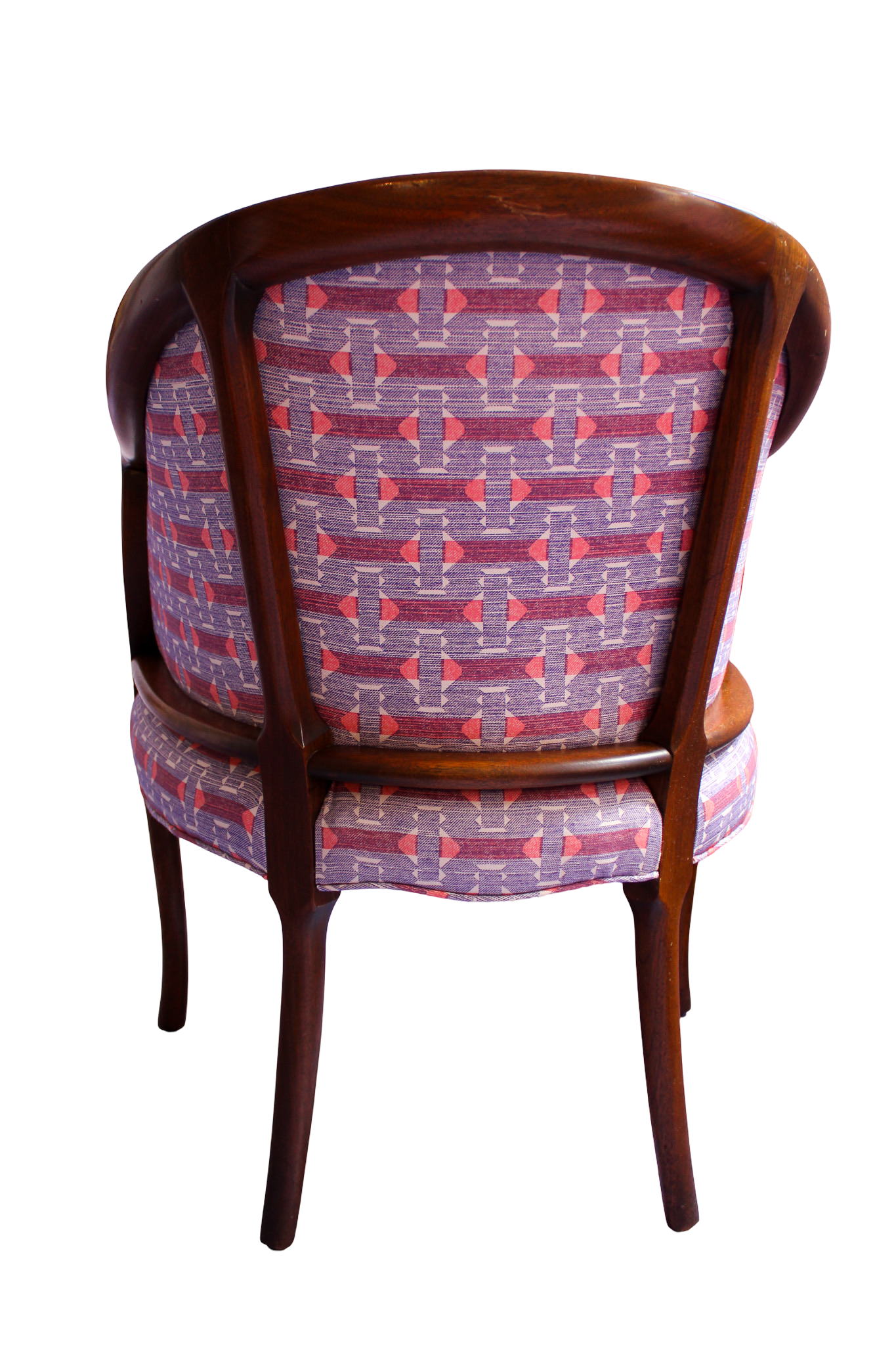 Vintage 1960s Kittinger Furniture Chair in Fermoie Sicily Fabric