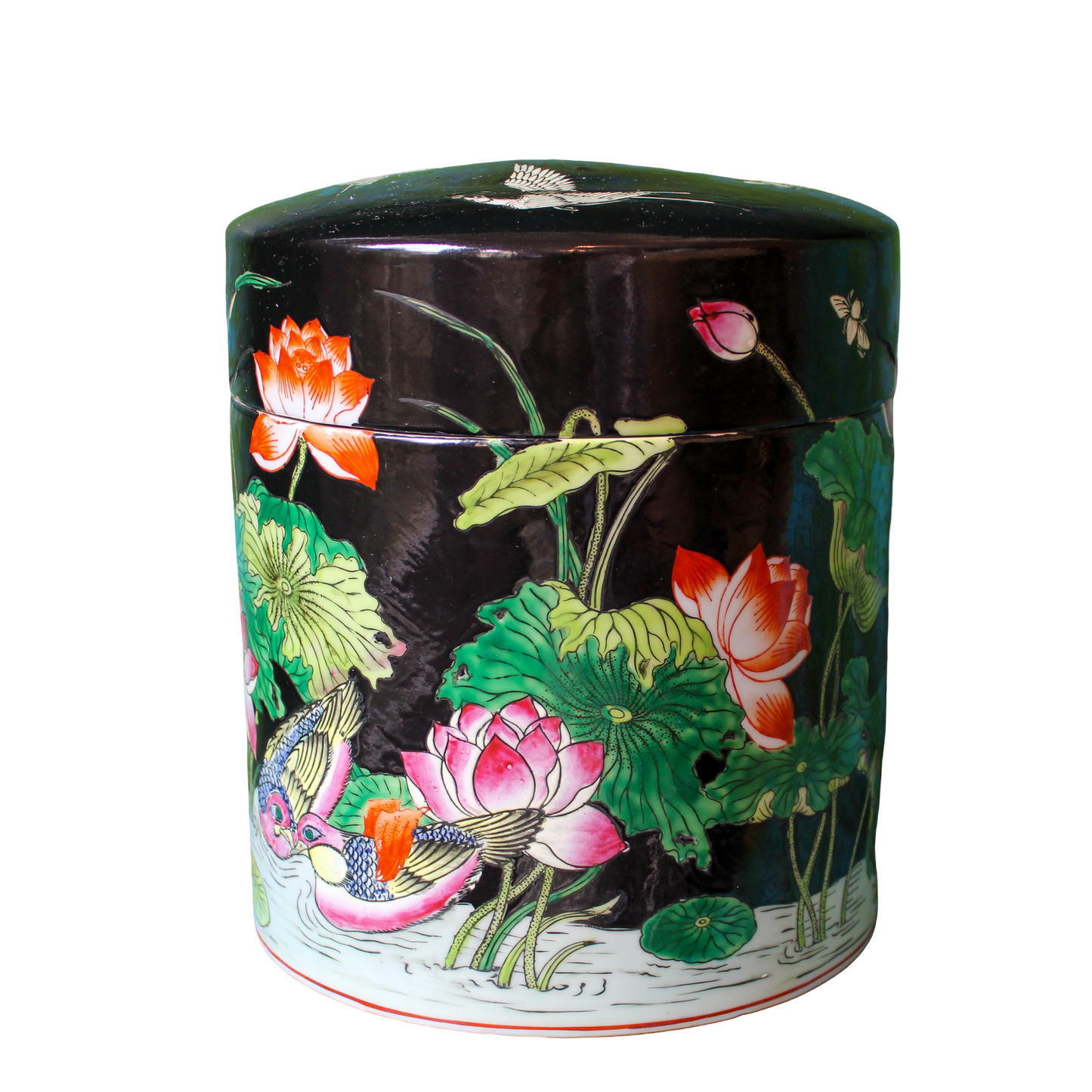 Large Chinoiserie Ginger Jar