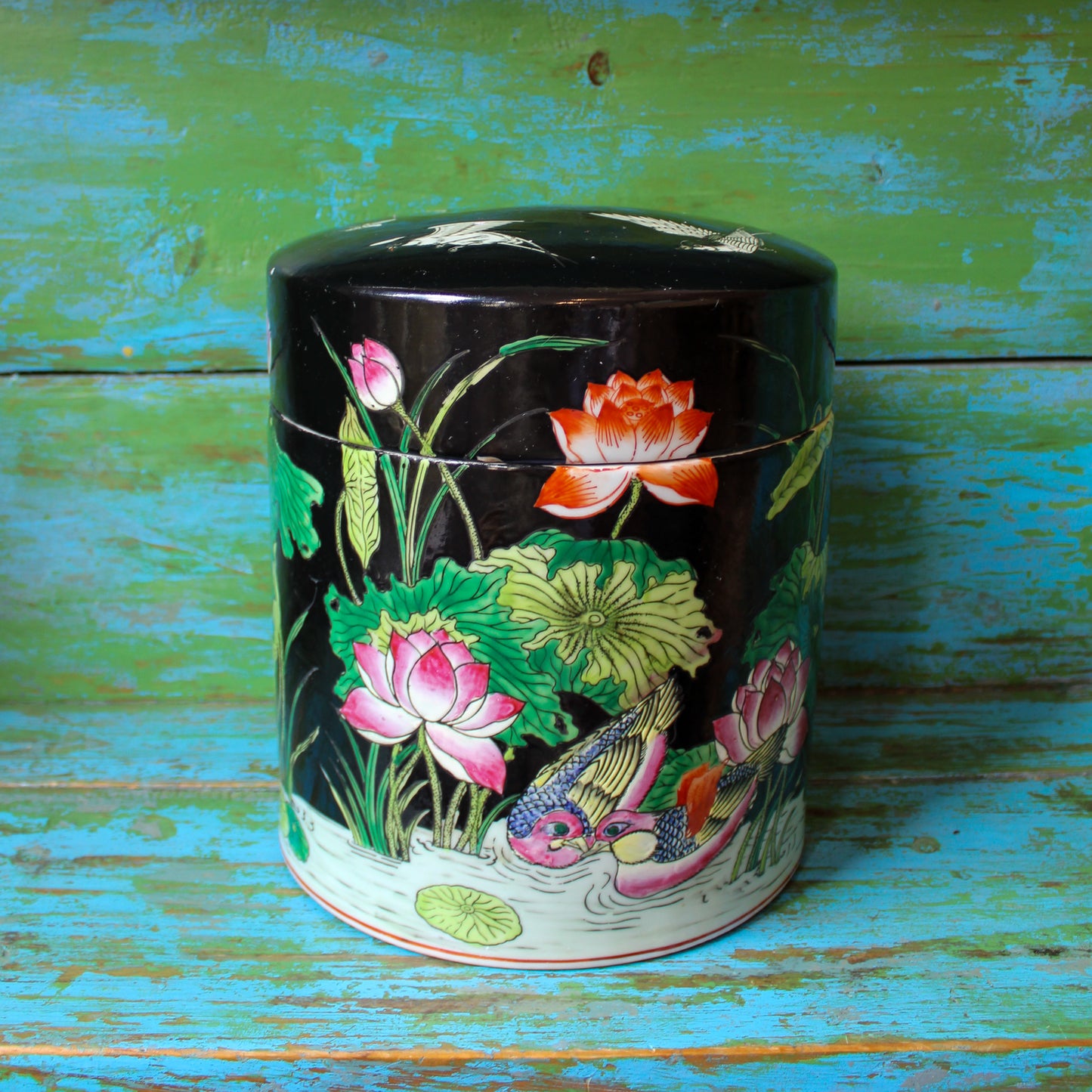 Large Chinoiserie Ginger Jar
