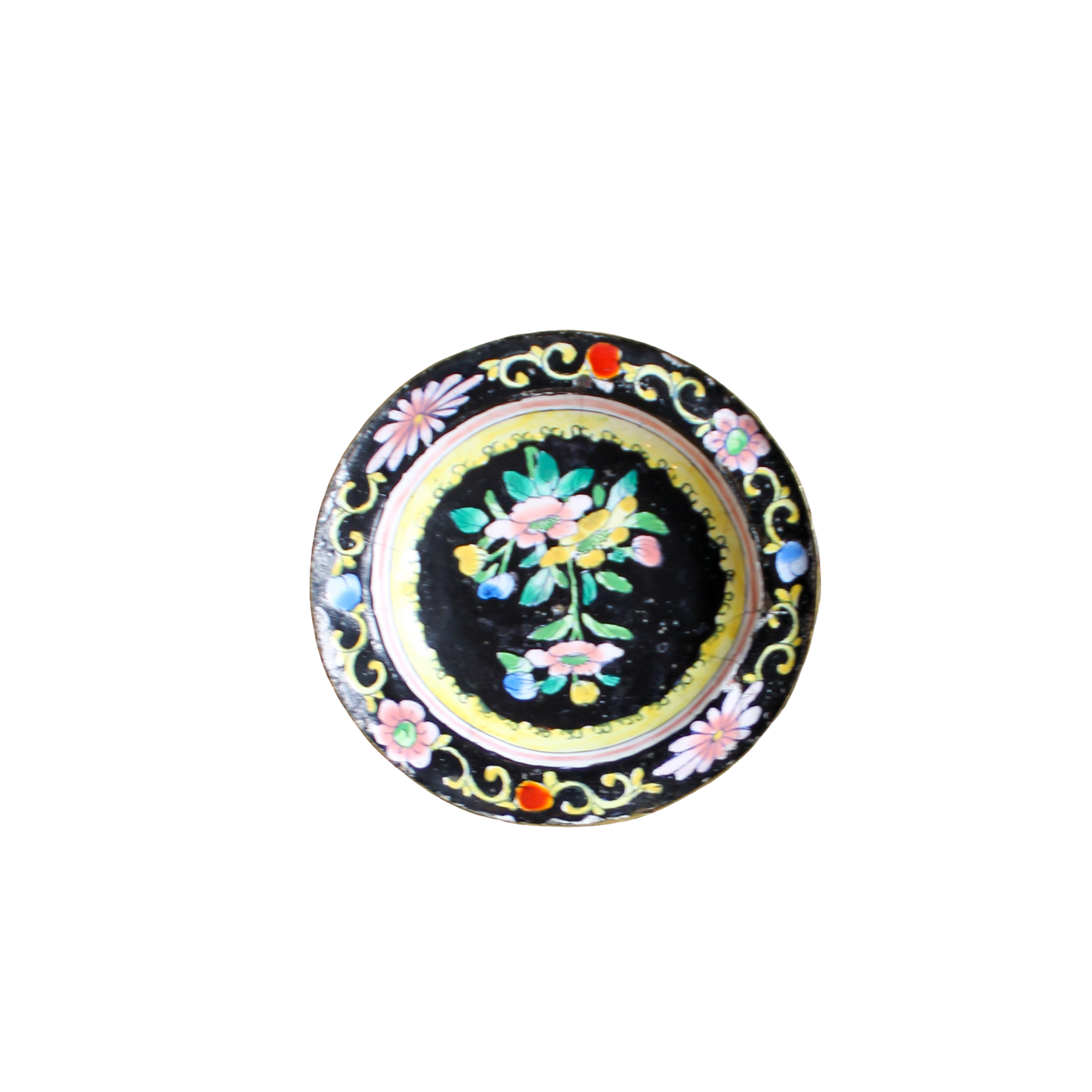 Handpainted Floral Mini Plate