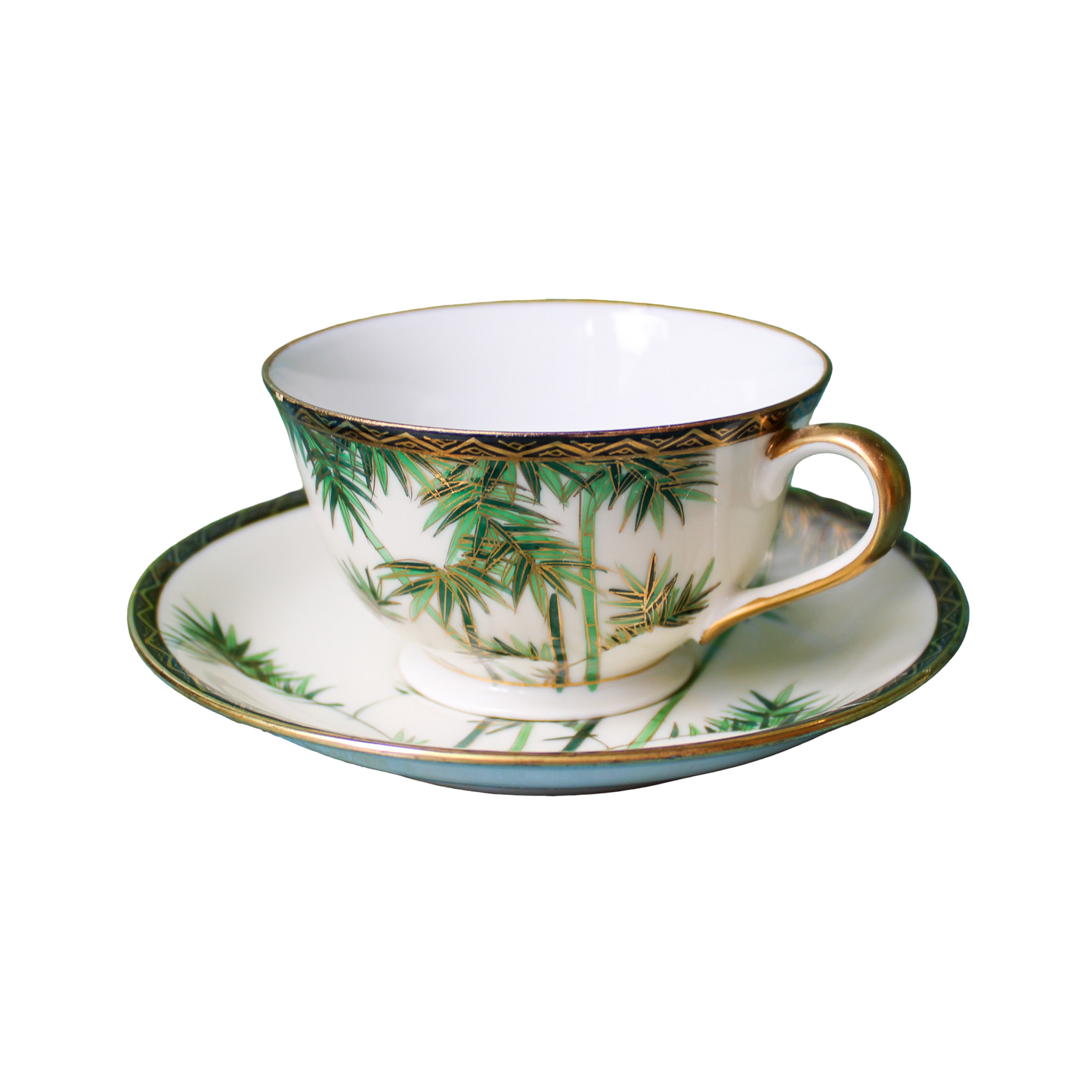 1960's Soko Japan Hand Painted Bone China Bamboo Pattern Dinnerware