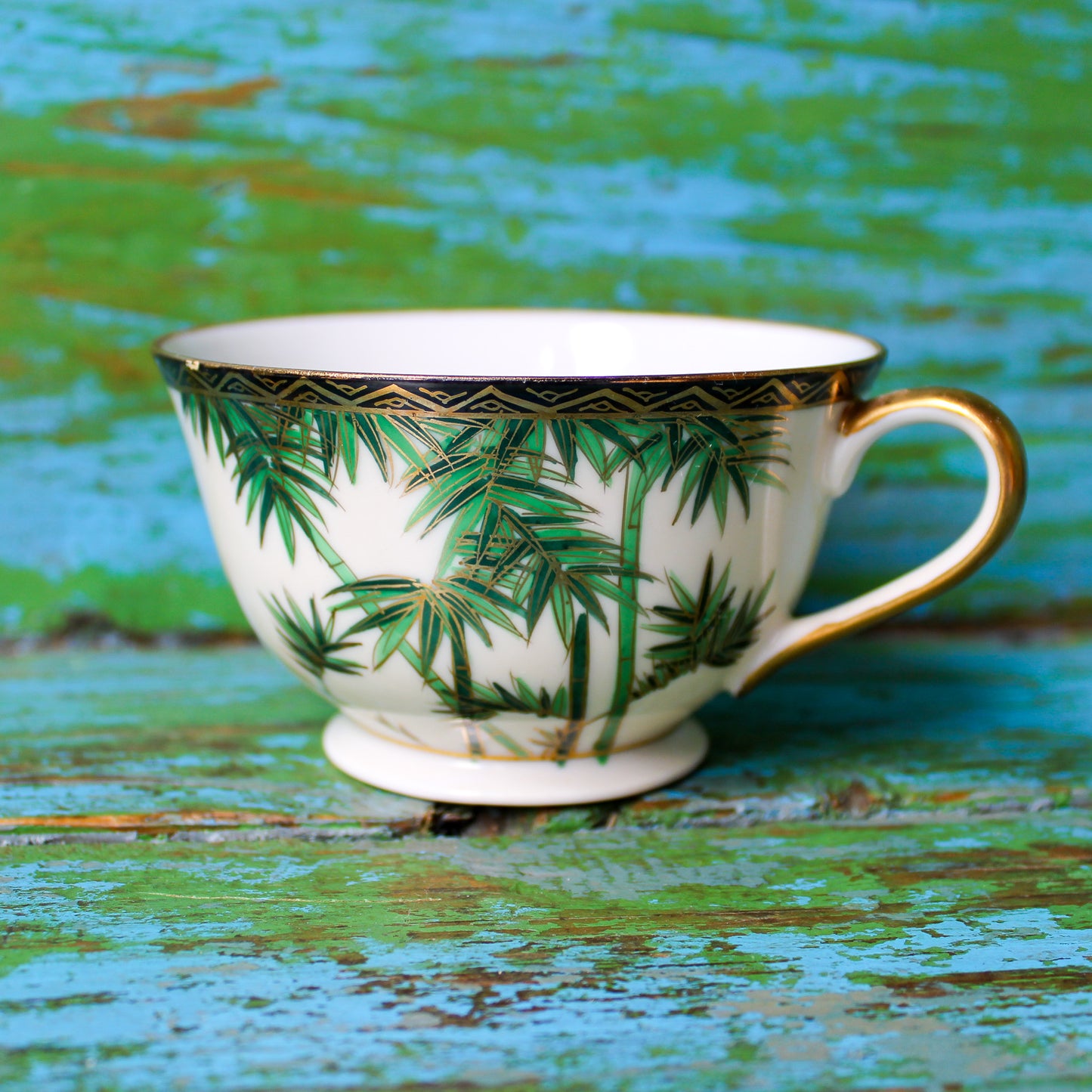 1960's Soko Japan Hand Painted Bone China Bamboo Pattern Dinnerware