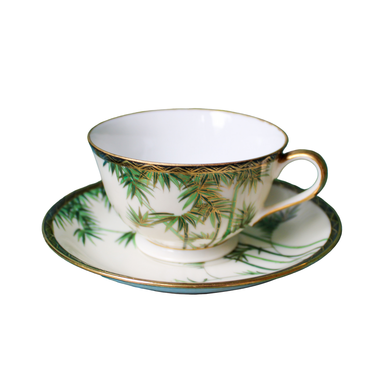 1960's Soko Japan Hand Painted Bone China Bamboo Pattern Dinnerware