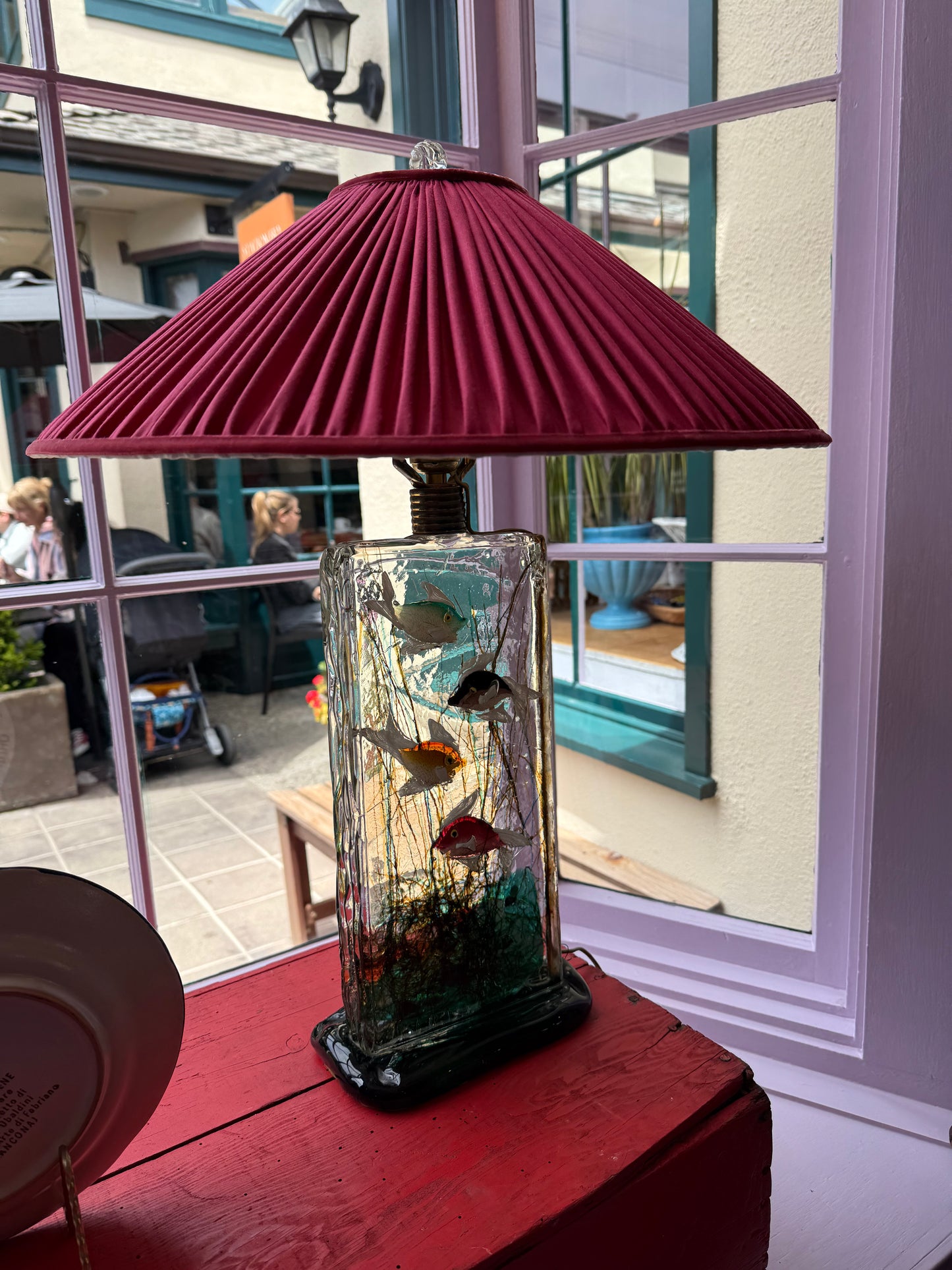1950s Murano Glass Aquarium Lamp