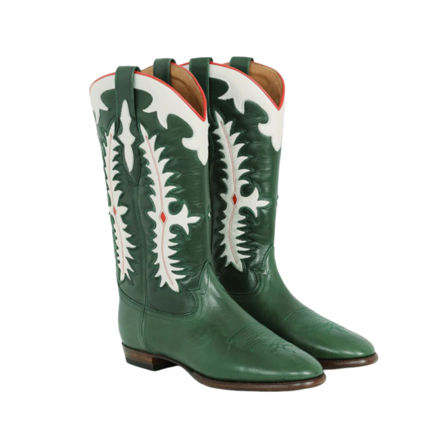 Midnight Texas Cowboy Boots - Dark Green