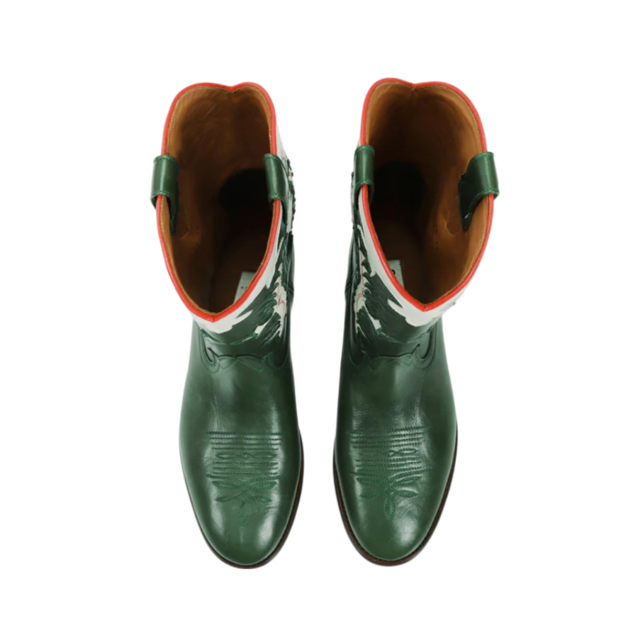 Midnight Texas Cowboy Boots - Dark Green