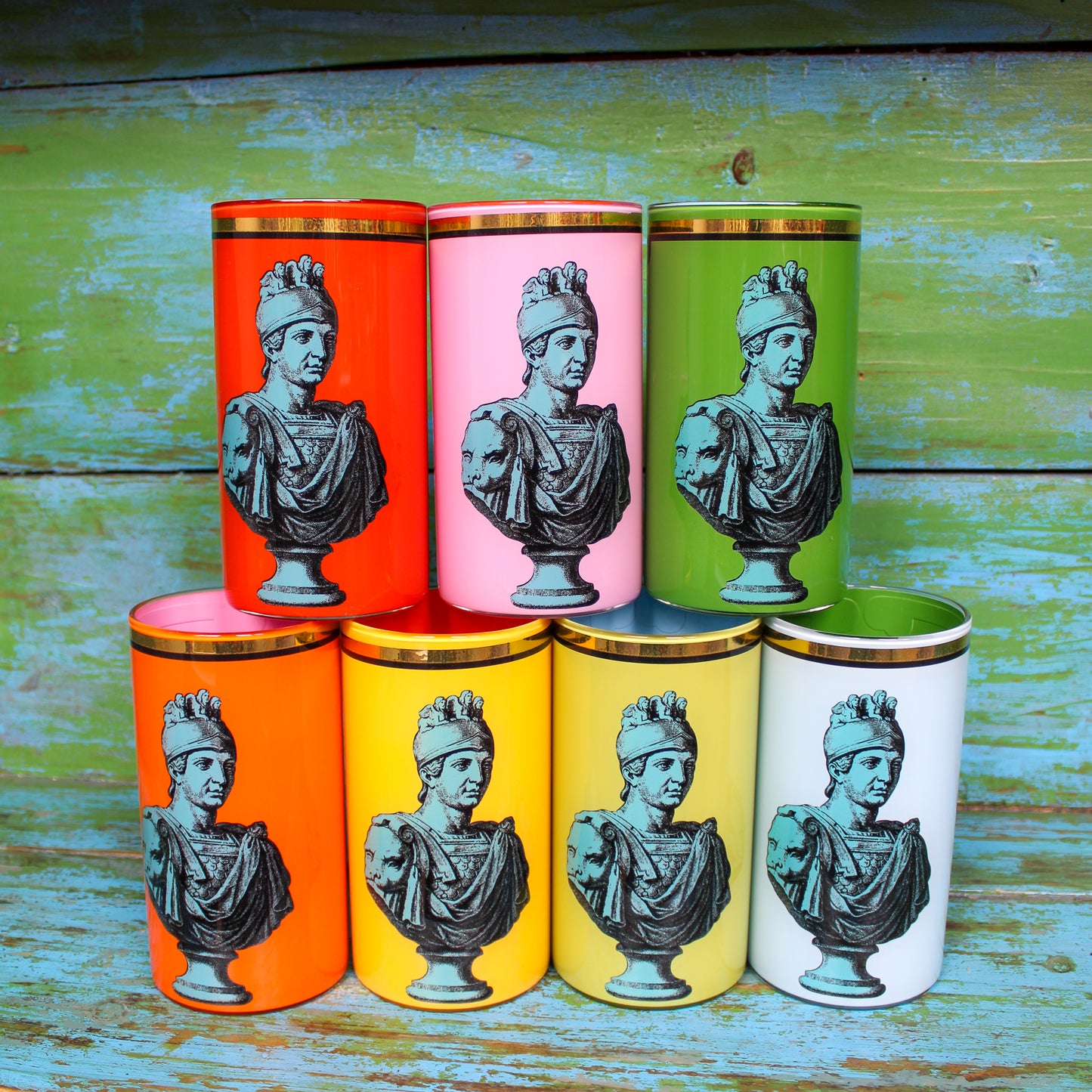Bridie Hall Brush Pot - Roman Soldier Bust