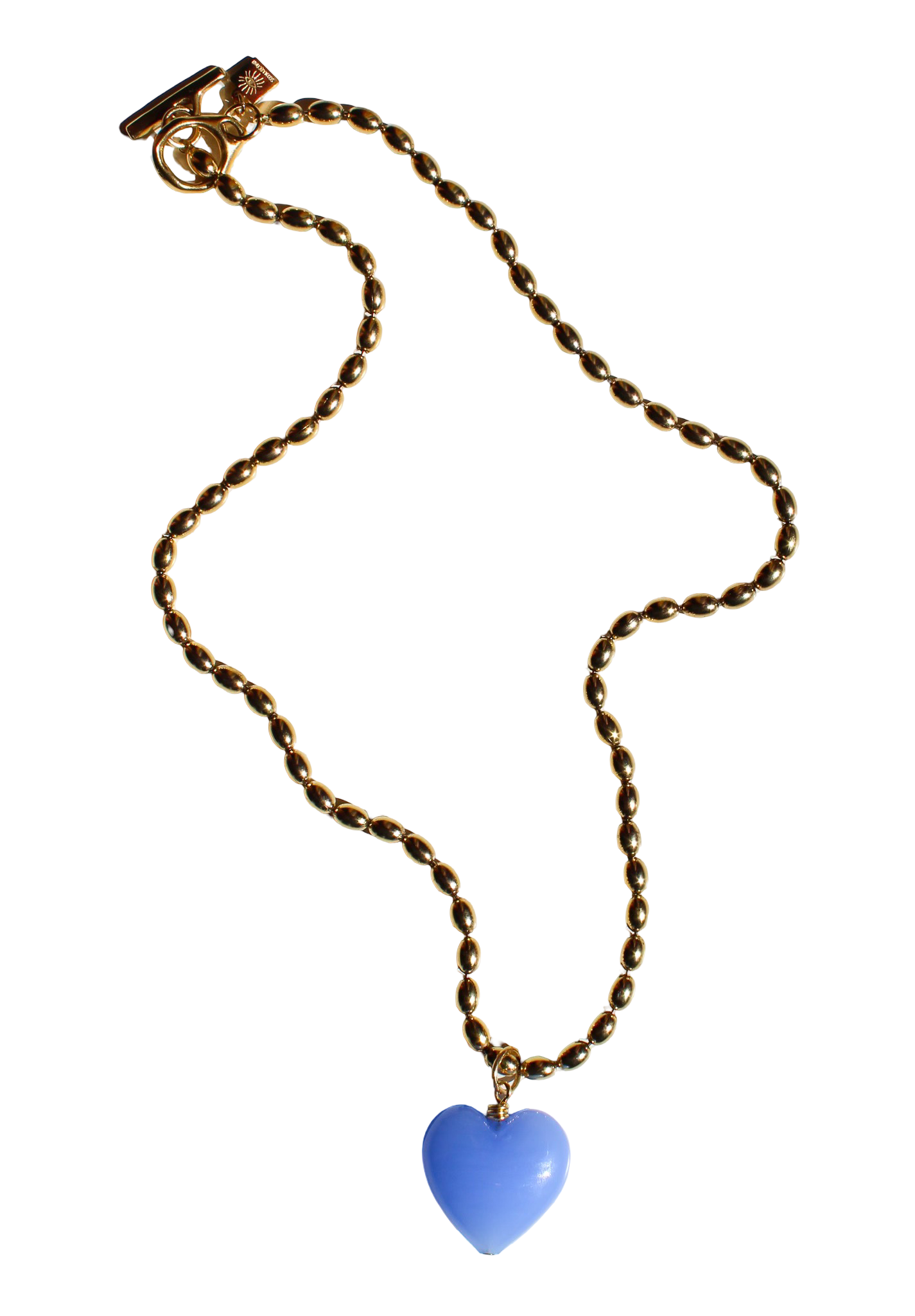 Bacio Murano Glass Heart Necklace