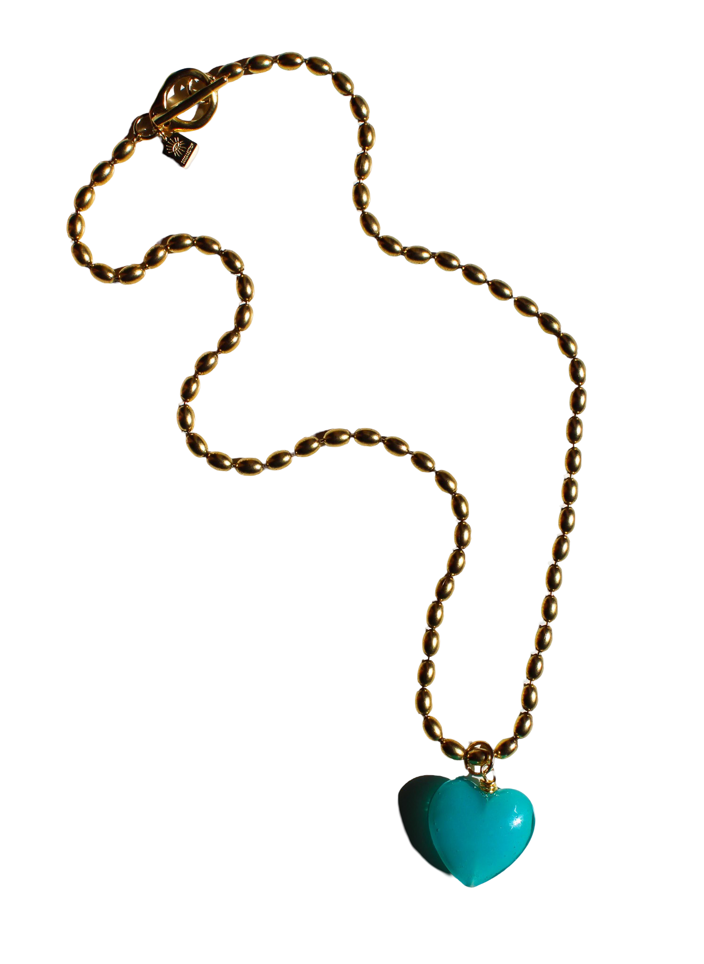 Bacio Murano Glass Heart Necklace