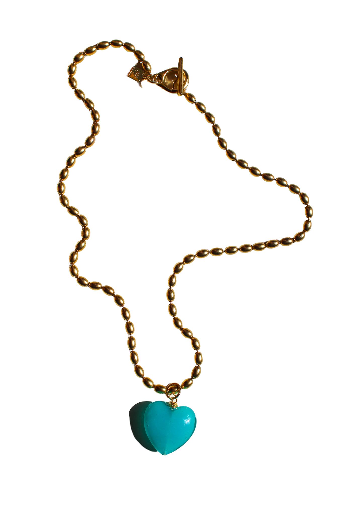 Bacio Murano Glass Heart Necklace