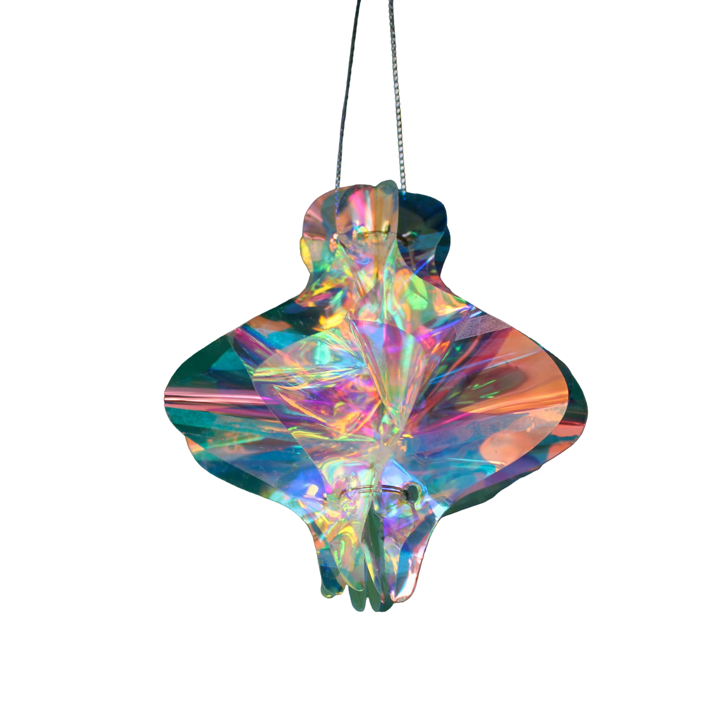 Iridescent Spindle Ornaments