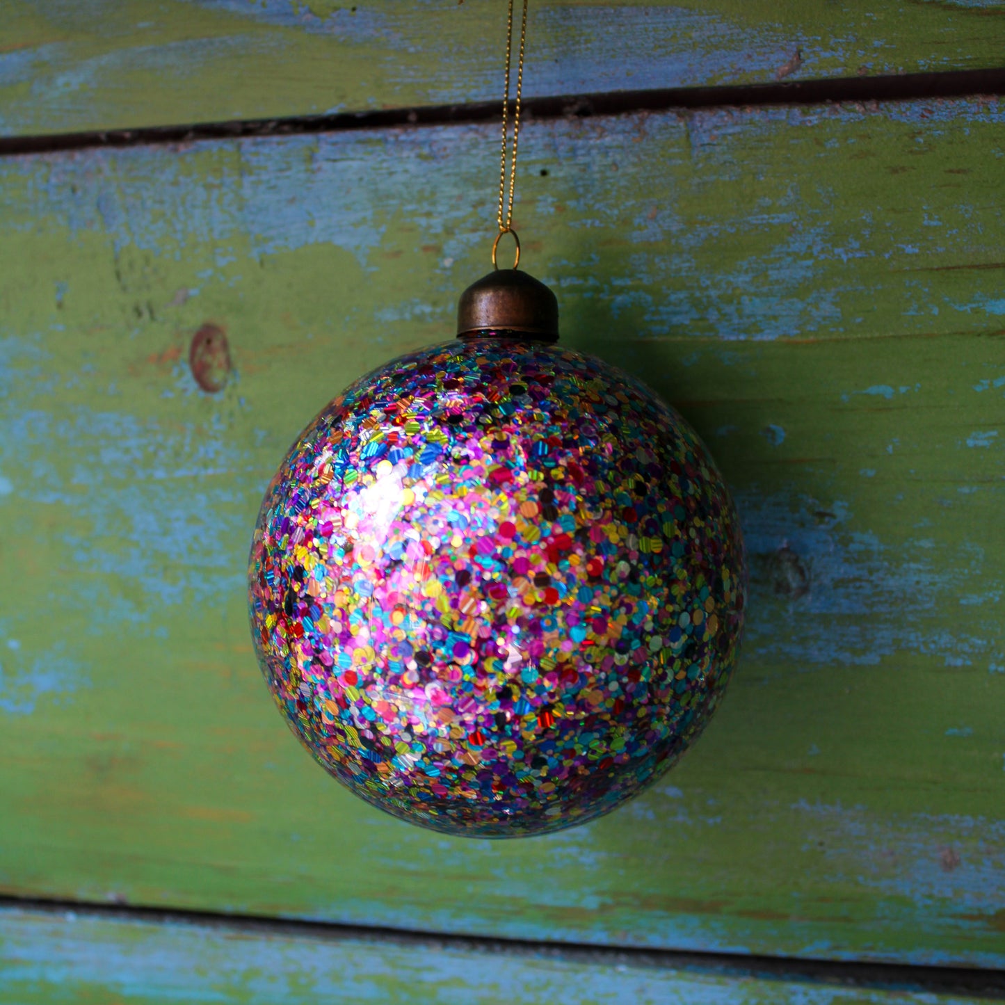 Glitter Confetti Bauble Ornaments