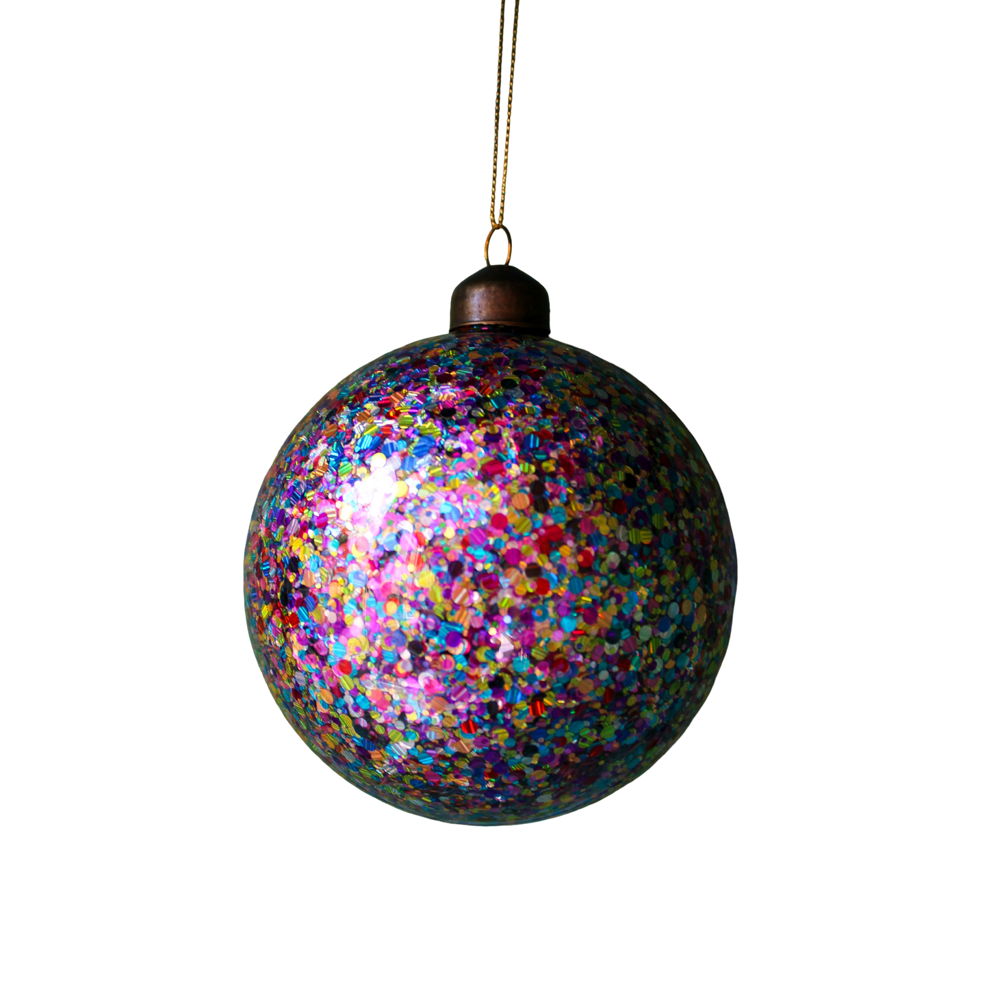 Glitter Confetti Bauble Ornaments