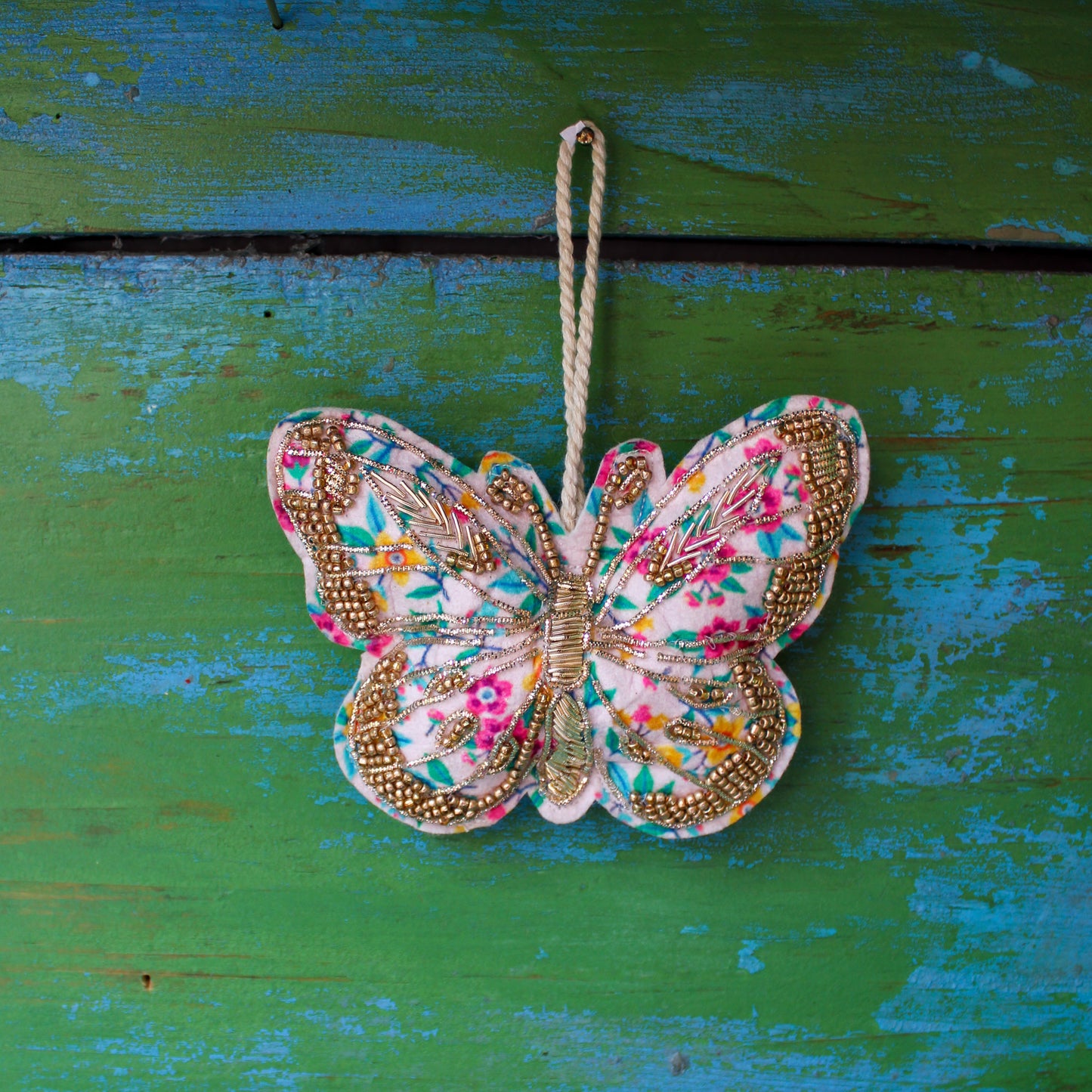 Beaded Butterfly Ornament