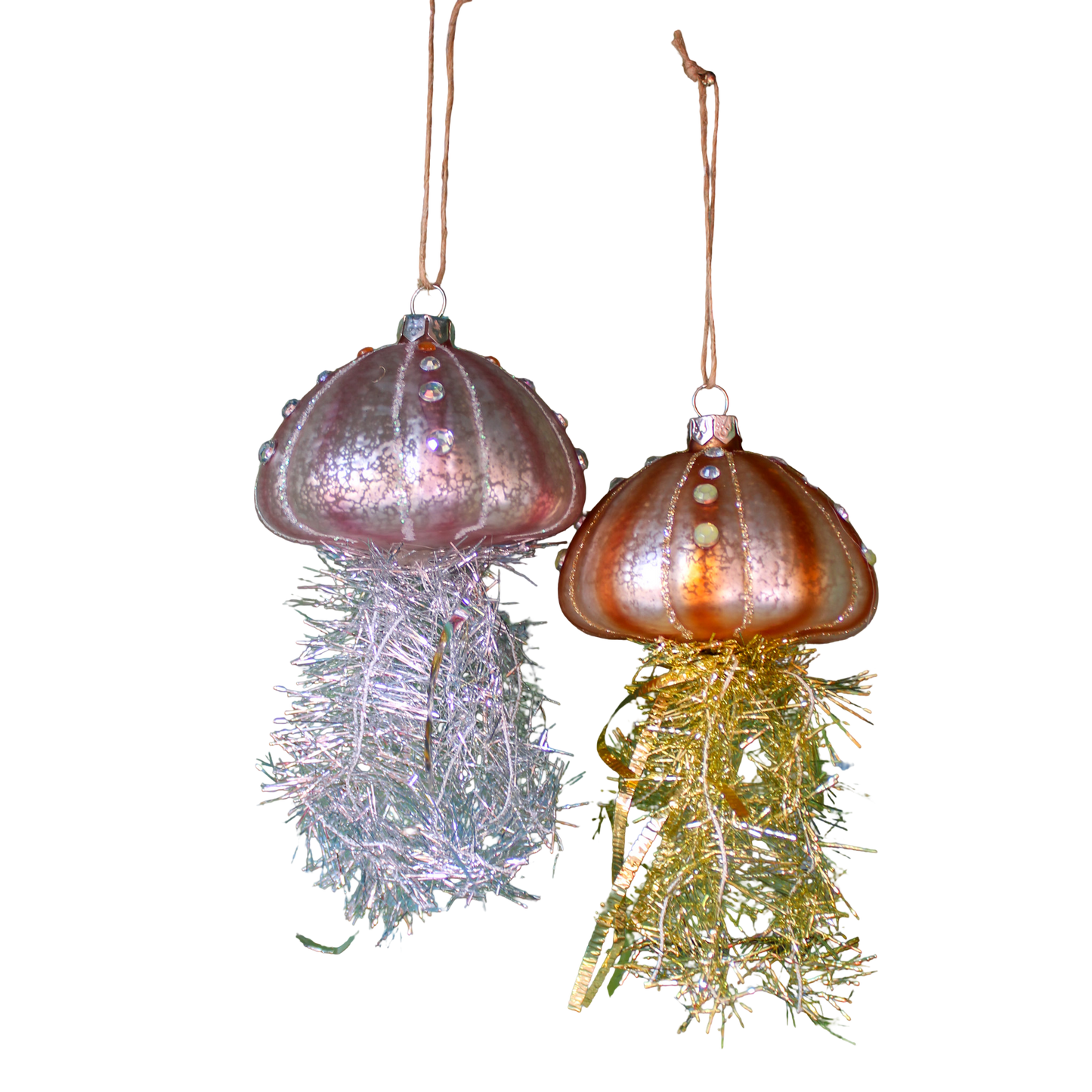 Tinsel Jellyfish Ornament