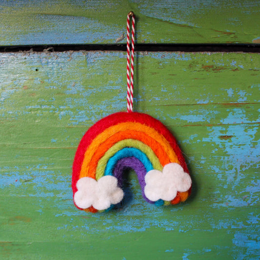 Felt Rainbow Ornament
