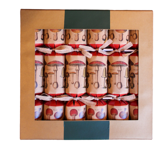 Mushroom Party Surprise Crackers - Set of 6