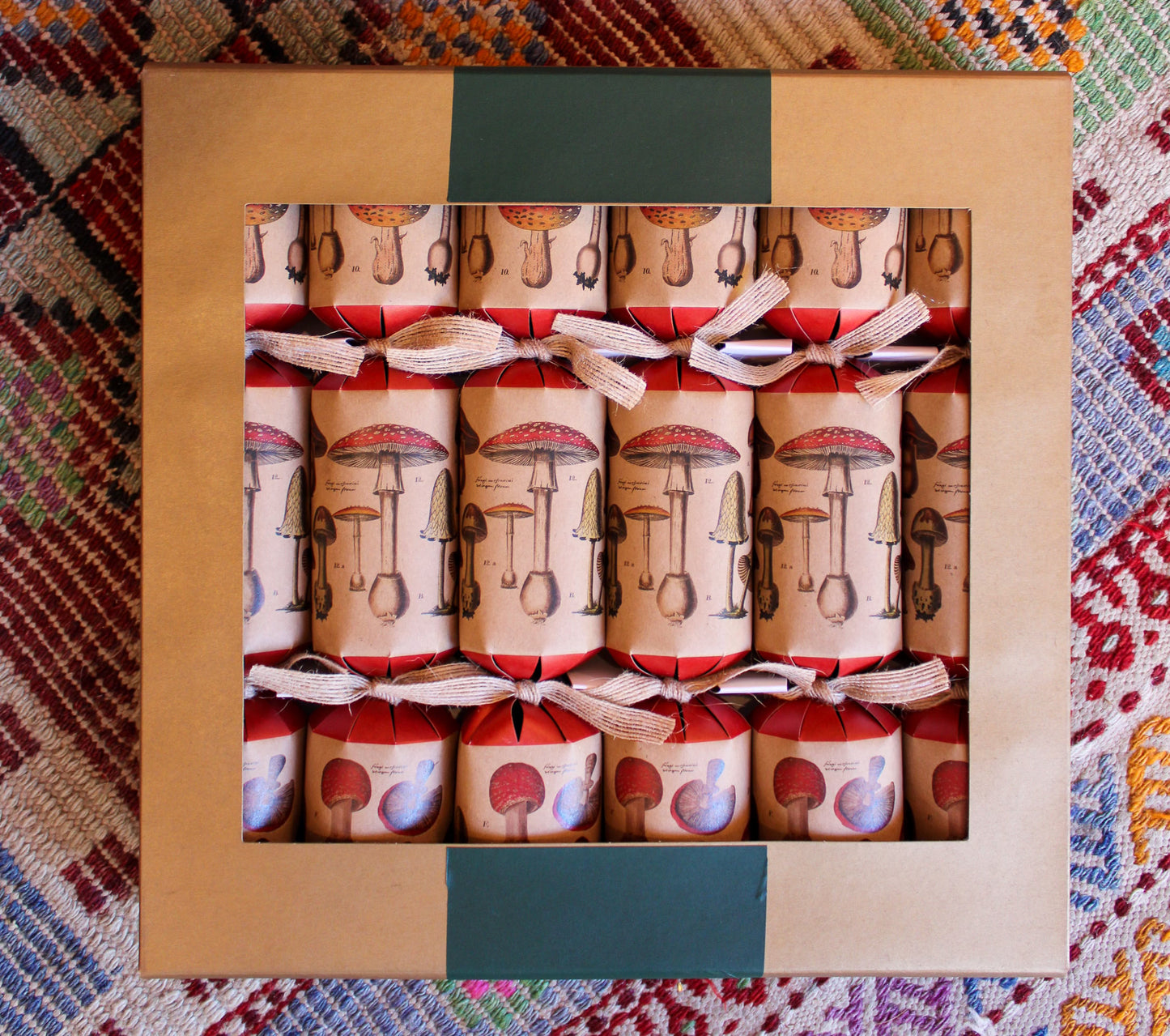 Mushroom Party Surprise Crackers - Set of 6