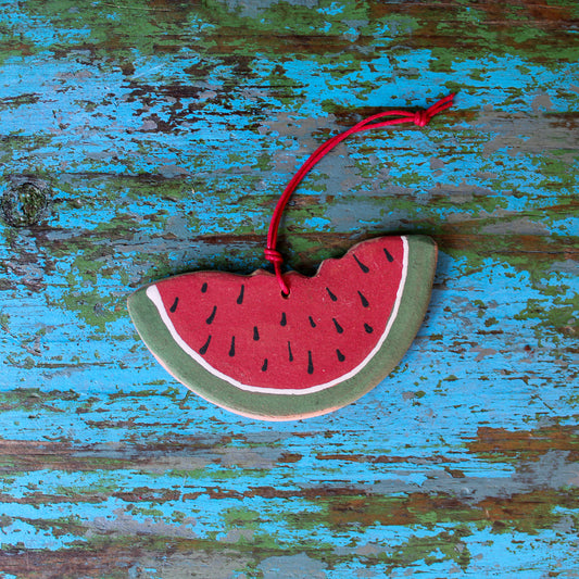 Ceramic Watermelon Ornament