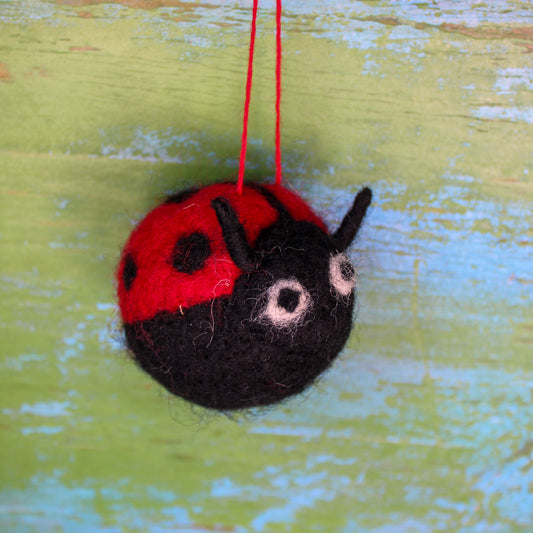 Felt Ladybug Ornament