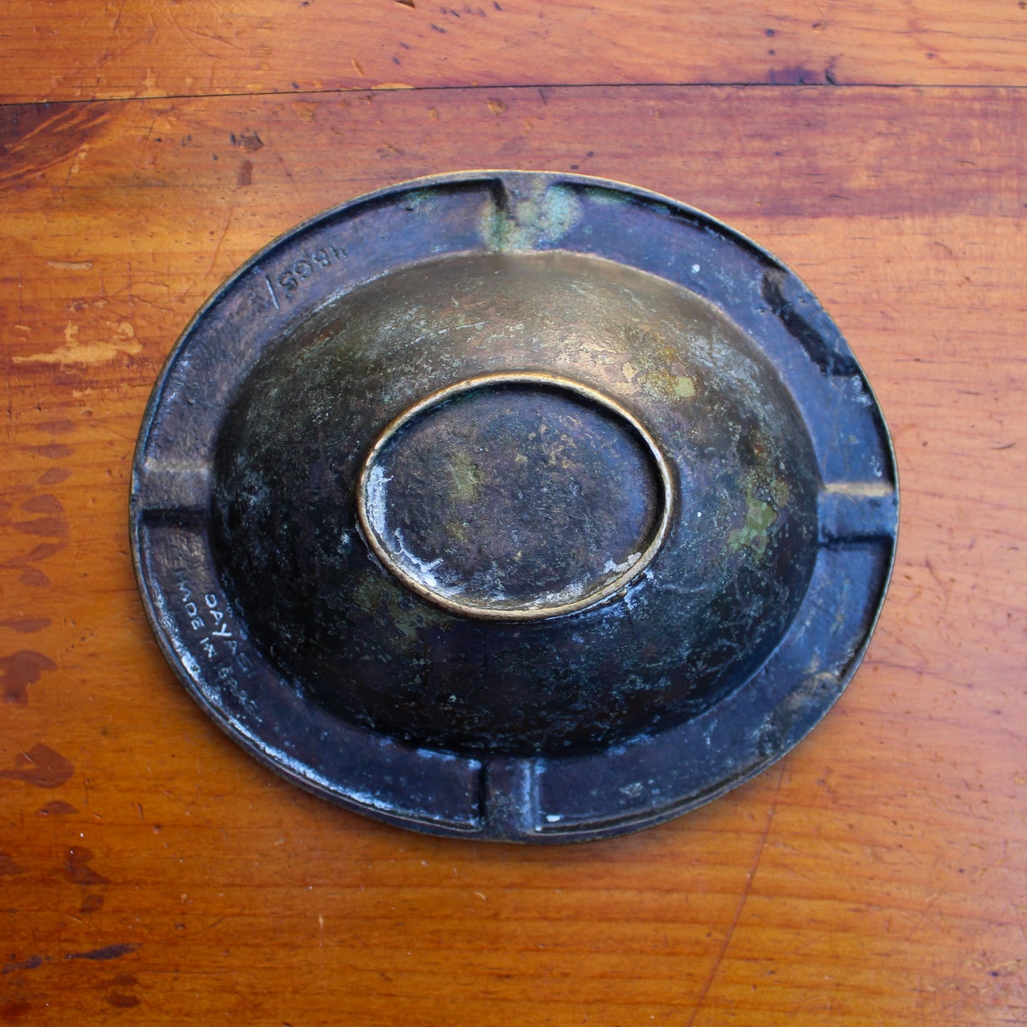Mid Century Brass Zodiac Ashtray