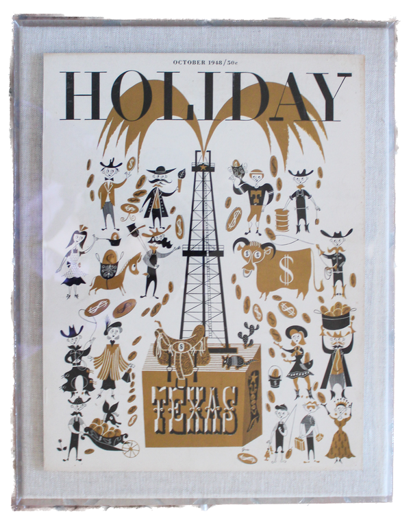 Framed Holiday Magazine Cover - October 1948, "Texas "