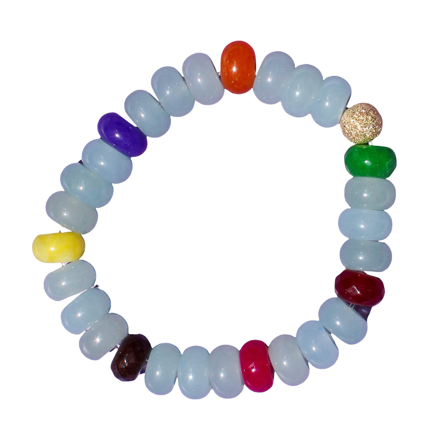 Baby Blue Rainbow Bracelet