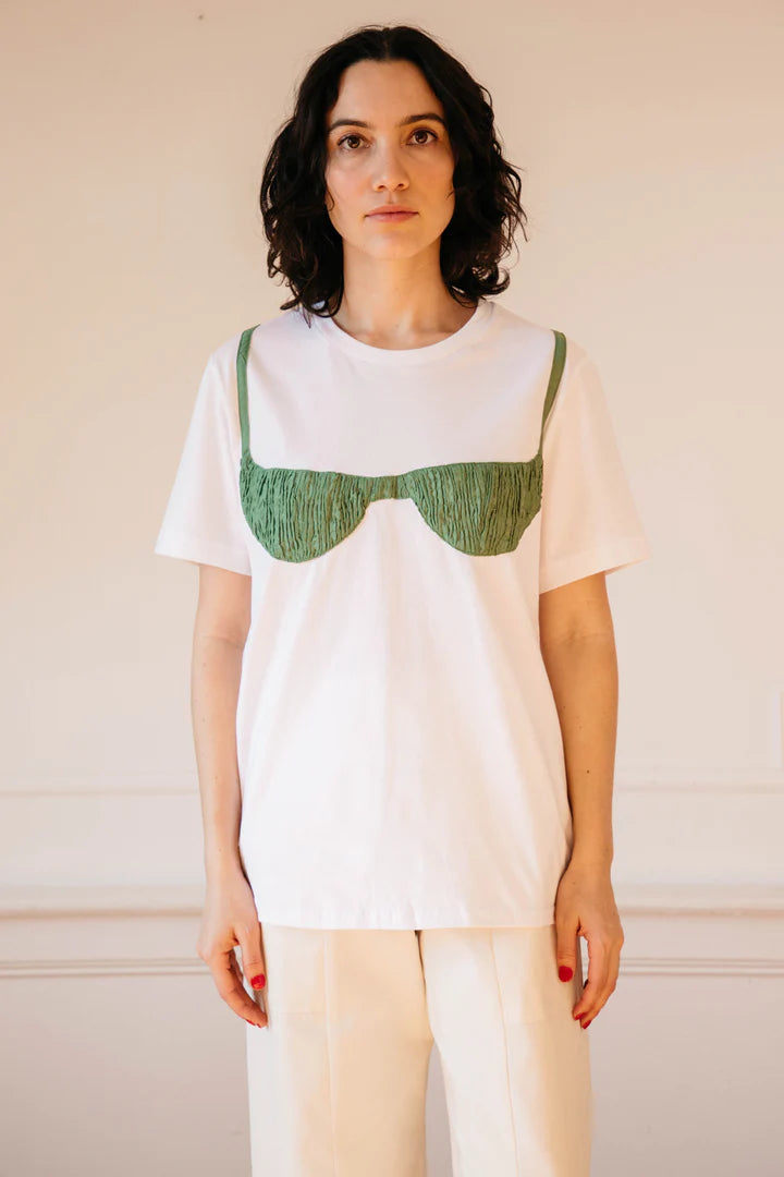 Florida Woman Appliqué Tee - Pickle Green