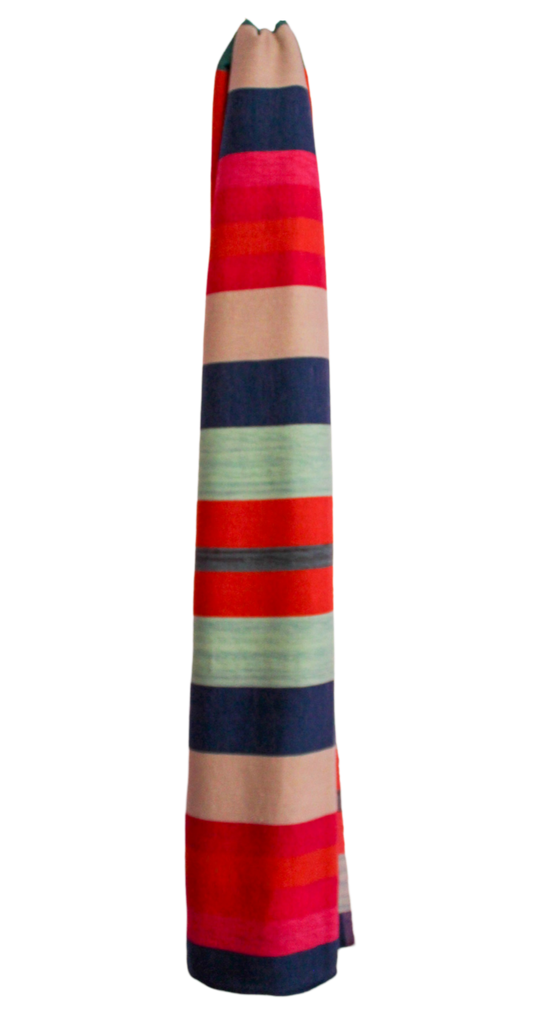 Desert Shawl - Indigo Stripe