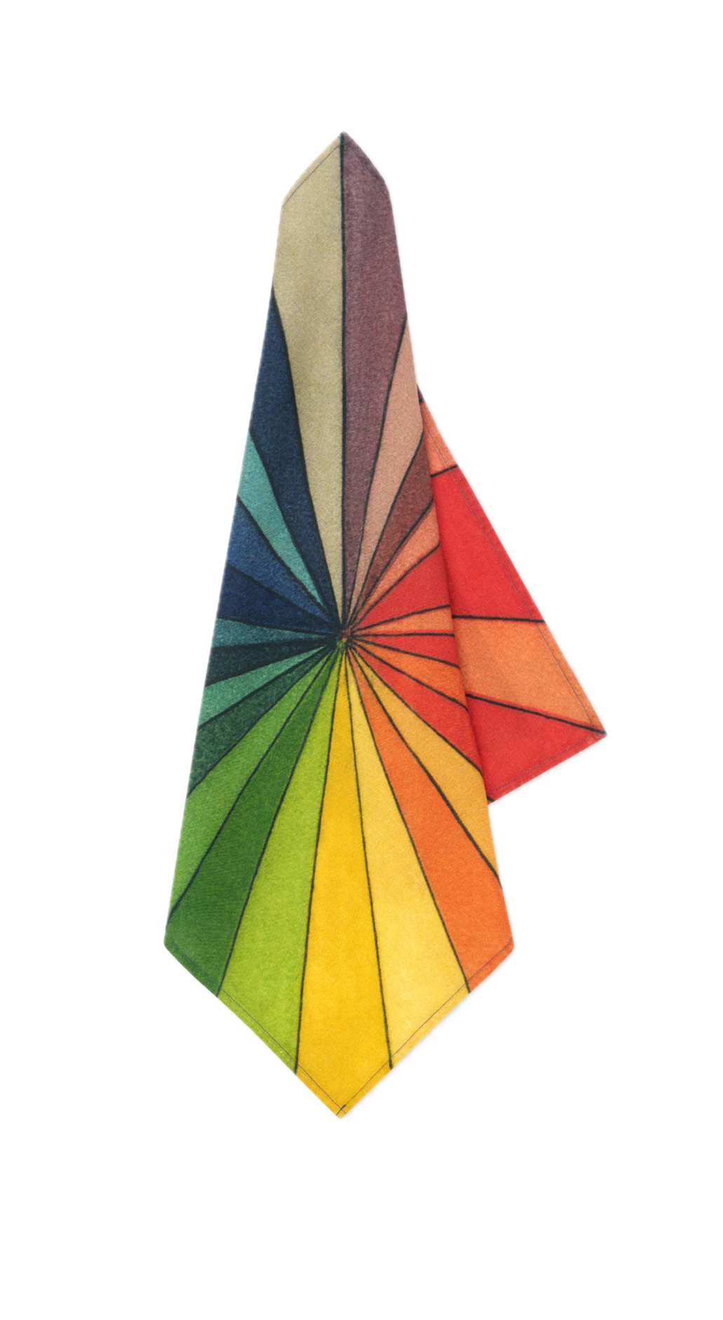 S&B x John Derian Green 'Colour Wheel' Linen Napkin