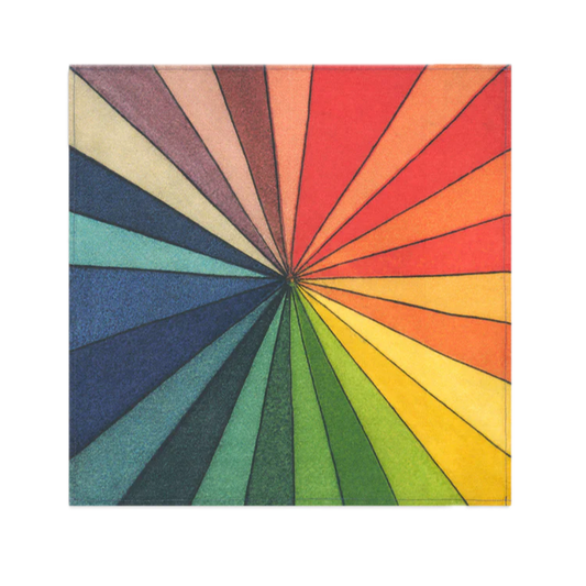 S&B x John Derian Green 'Colour Wheel' Linen Napkin