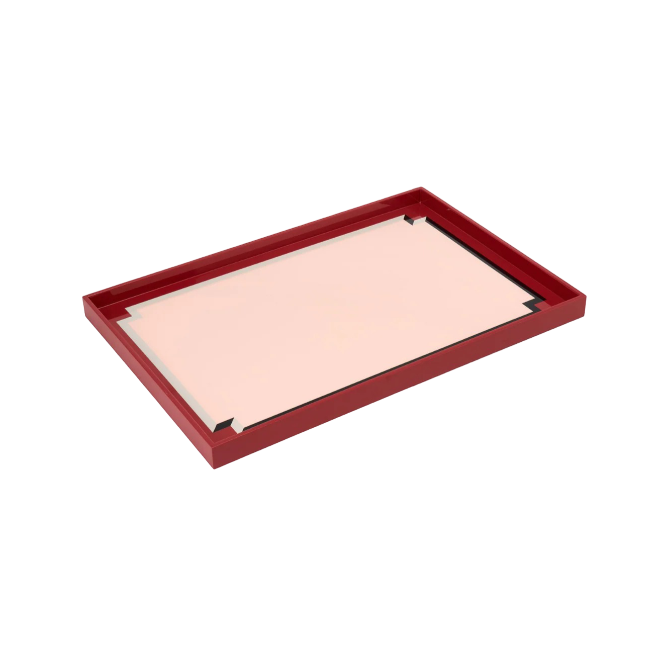 Benedict Tray - Dark Red/Pale Pink