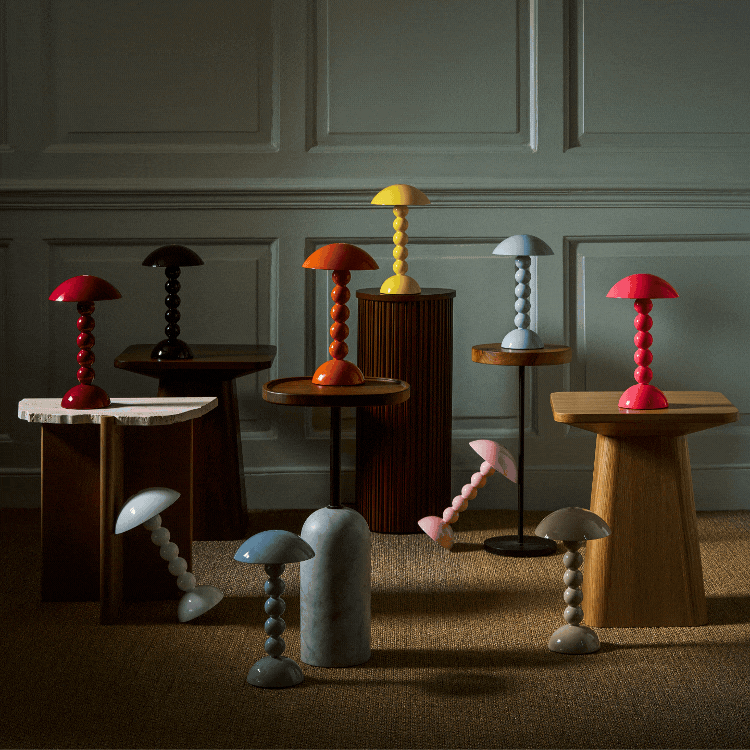 Rechargeable Bobbin Lamp - Cherry